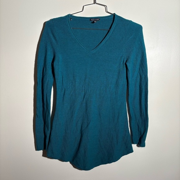 Eileen Fisher Merino Wool V-Neck Sweater - Picture 1 of 6